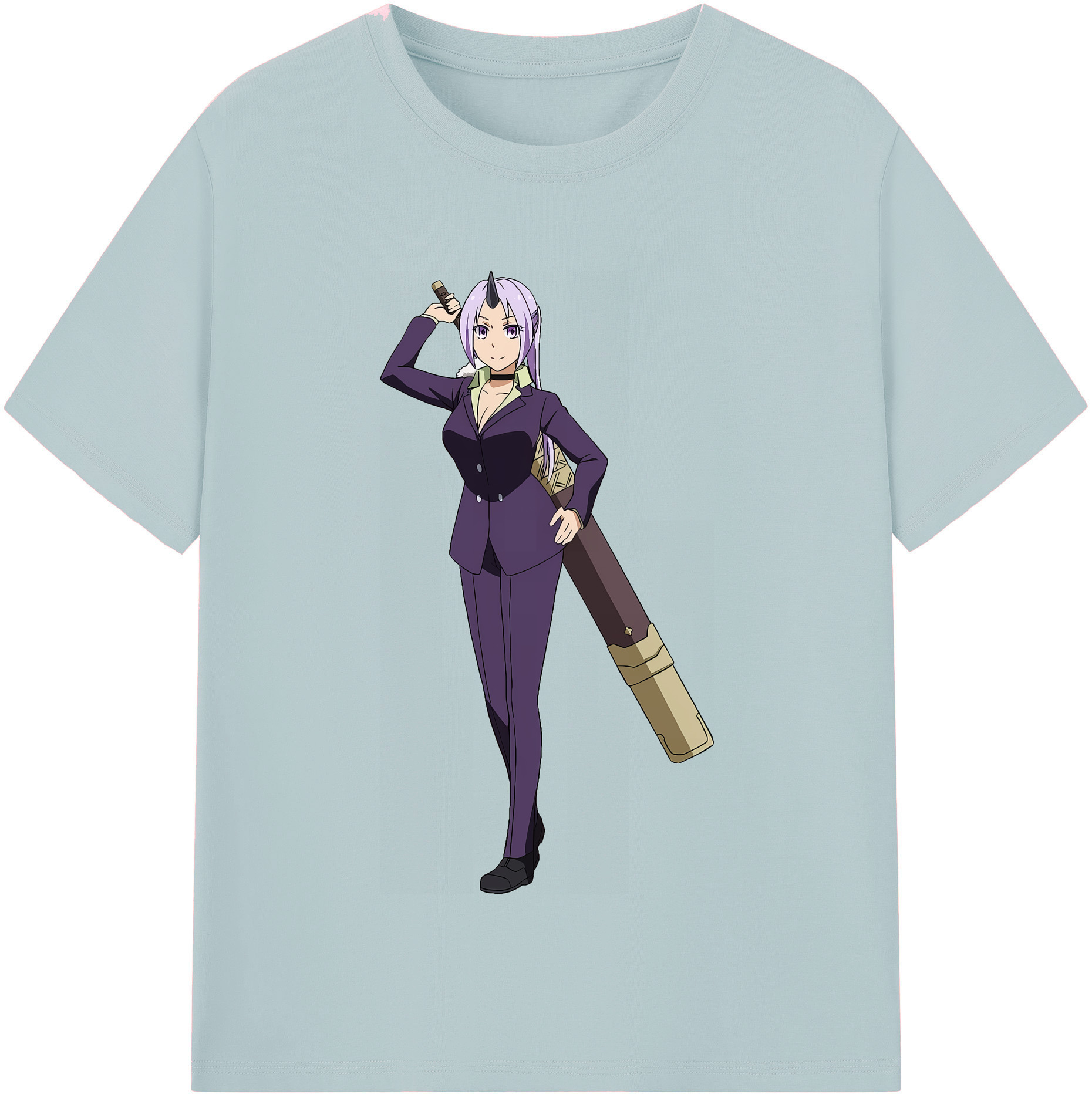 （画像用） 転スラ Regarding Reincarnated to Slime 綿100％半袖Tシャツ（フロントプリント）